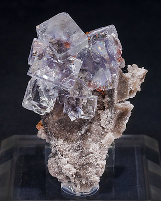 Fluorite with Sphalerite and Quartz.