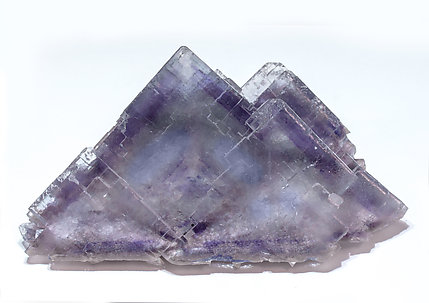 Fluorite with Calcite. Side