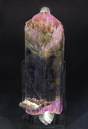 Elbaite with Feldspar and Quartz. Front