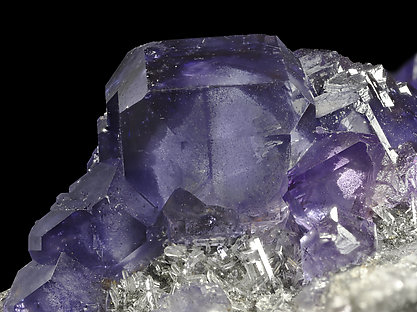 Fluorite with Quartz. Detail / Photo: Joaquim Callén