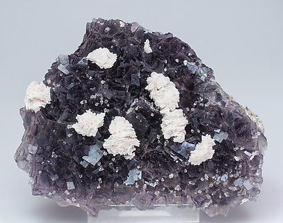 Fluorite with Dolomite and Quartz. Front