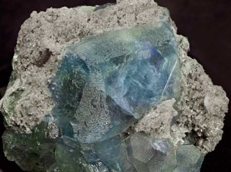 Fluorite with Quartz. Detail / Photo: Joaquim Calln