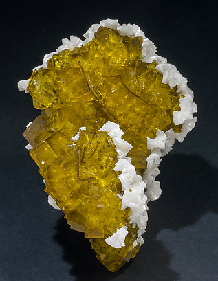 Fluorite with Dolomite. Side