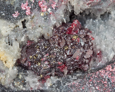 Cinnabar with Quartz. 