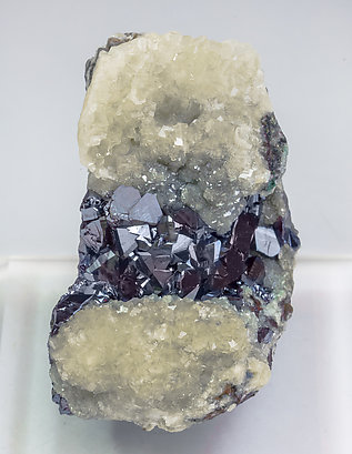 Cuprite with Calcite. Front