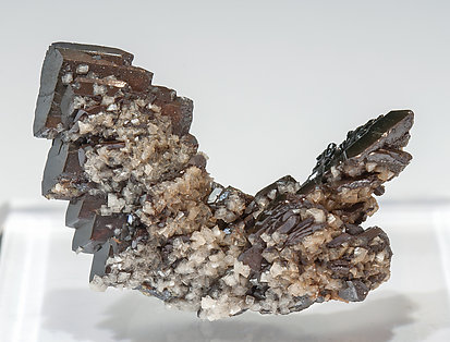 Descloizite with Calcite. Rear