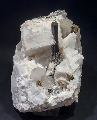 Elbaite-Schorl Series with Feldspar and Quartz.