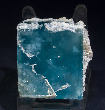 Fluorite with Quartz. Side