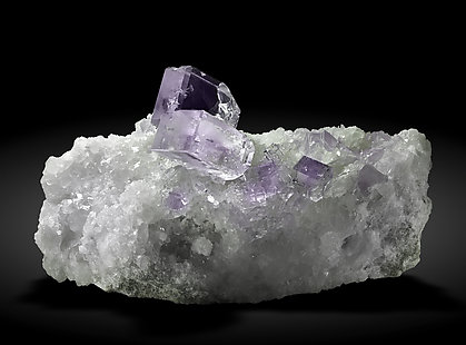 Fluorite with Quartz.