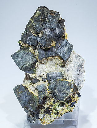 Ullmannite (As-bearing) with Calcite.