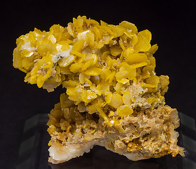 Wulfenite with Dolomite.