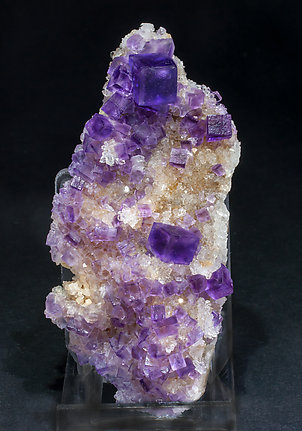 Fluorite with Quartz. 