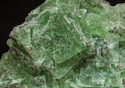 Fluorite with Quartz and Pyrite. 