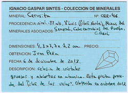 Cerussite (twinned)