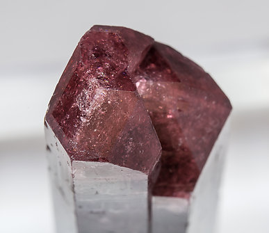 Elbaite (variety rubellite). Top