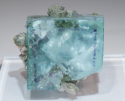 Fluorite with Muscovite. Front