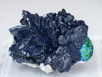 Azurite with Malachite. Side