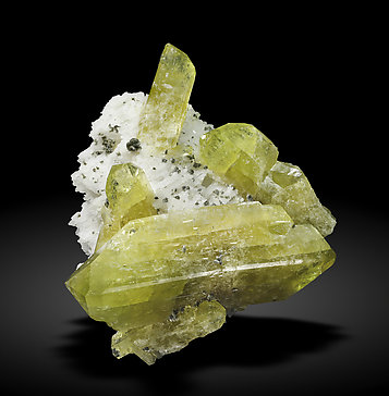 Mineral Specimen Brazilianite with Albite and Greifensteinite Fabre Minerals