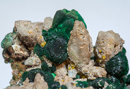 Cerussite with Malachite. 