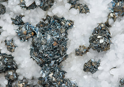 Chalcostibite with Tetrahedrite and Quartz. 