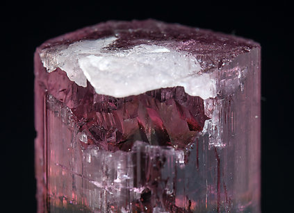 Elbaite (variety rubellite) with Albite. 