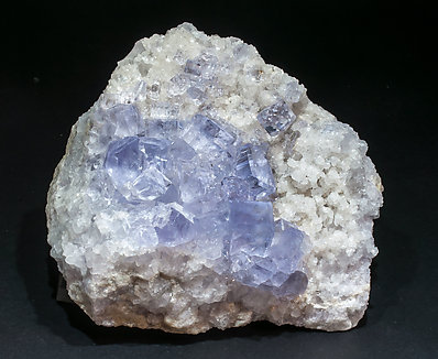 Fluorite with Quartz.