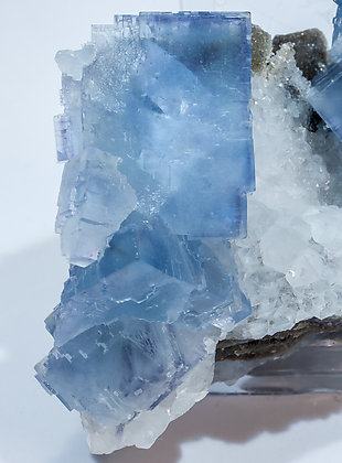 Fluorite with Quartz. 