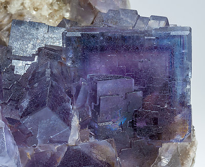 Fluorite with Quartz. 