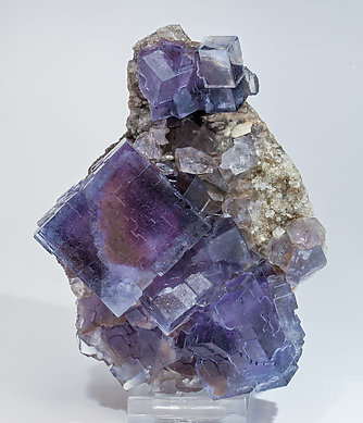 Fluorite with Quartz. Front