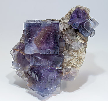 Fluorite with Quartz. Side