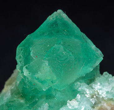 Fluorite (octahedral) with Calcite. 