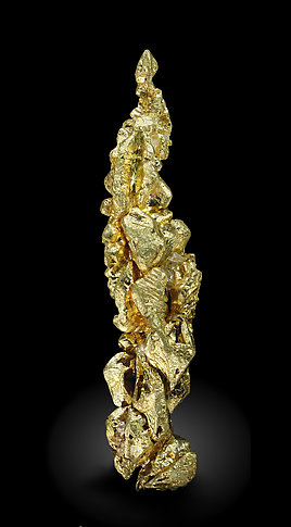 Gold (spinel twin). Front / Photo: Joaquim Calln