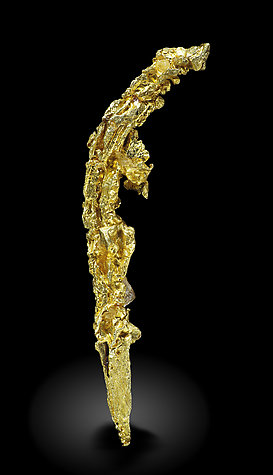 Gold (spinel twin). Front / Photo: Joaquim Callén
