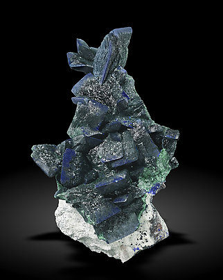 Malachite after Azurite with Malachite.