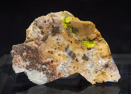 Paratellurite with Rodalquilarite and Jarosite.