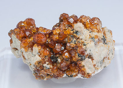 Spessartine with Feldspar. Rear