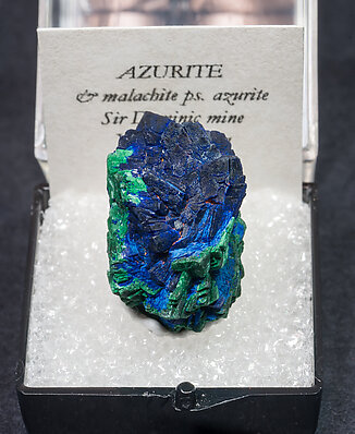 Azurite with Malachite after Azurite.