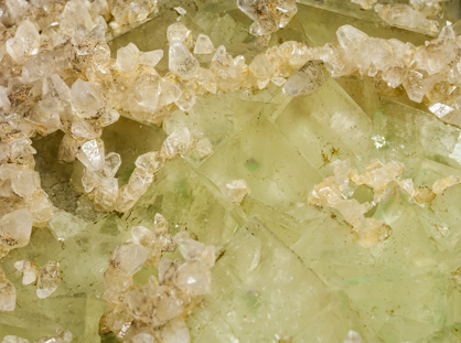 Fluorite with Calcite. 