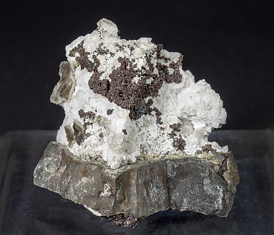 Nickeline with Calcite and Acanthite. 