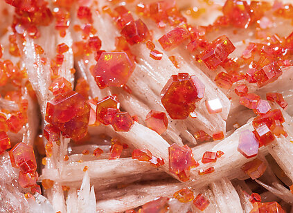 Vanadinite with Baryte. 