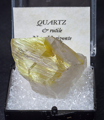 Quartz with Rutile inclusions.