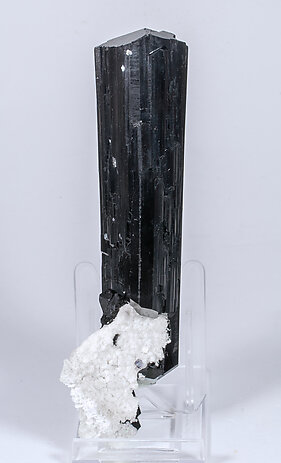 Schorl with Feldspar and Opal. Rear