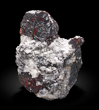 Sphalerite with Dolomite and Siderite. Front / Photo: Joaquim Calln