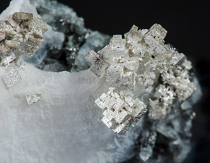 Silver on Calcite. 