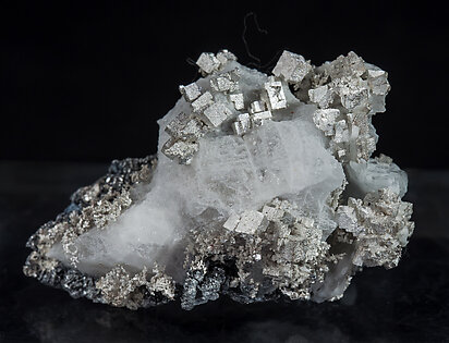 Silver on Calcite. 