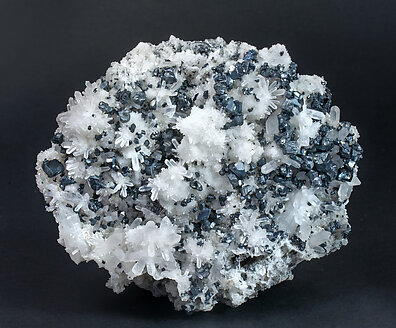 Stephanite with Quartz. Front