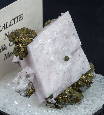 Calcite with Pyrite. Side