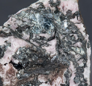 Nagygite with Rhodochrosite. 