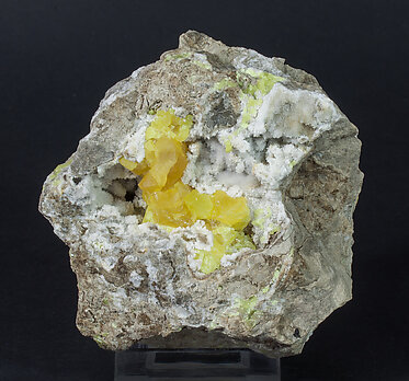 Sulphur with Calcite.