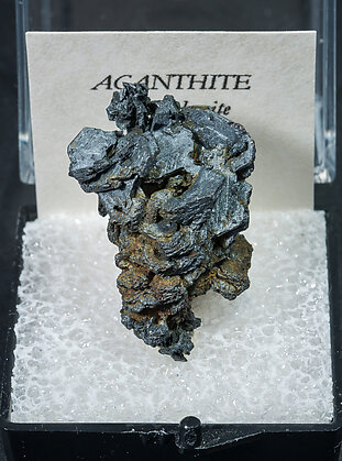 Acanthite after Polybasite.